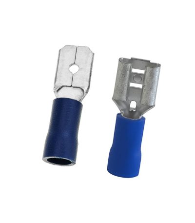 Conector Fast-On Macho e Fêmea Azul