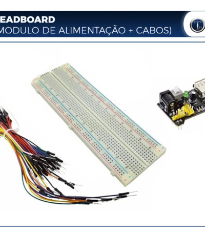 Kit BreadBoard (com modulo de alimentação + cabos)