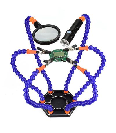 Lupa de Bancada com Led e Garras Flexíveis Top Bench